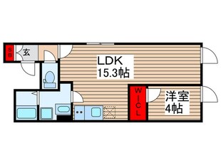 Meldia Residential北千住の物件間取画像